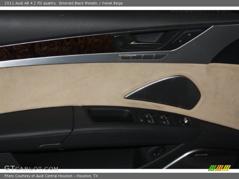 Emerald Black Metallic / Velvet Beige 2011 Audi A8 4.2 FSI quattro