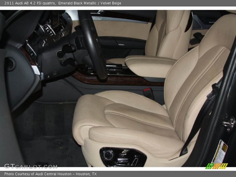 Emerald Black Metallic / Velvet Beige 2011 Audi A8 4.2 FSI quattro