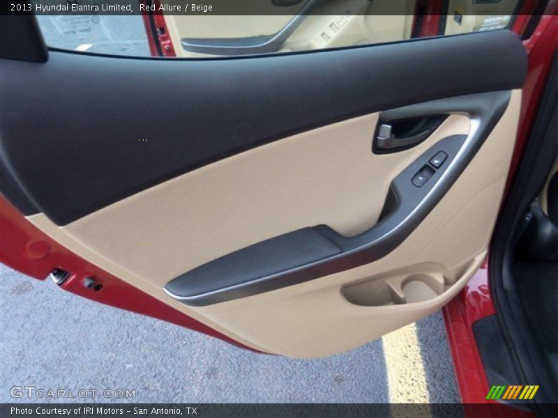 Red Allure / Beige 2013 Hyundai Elantra Limited