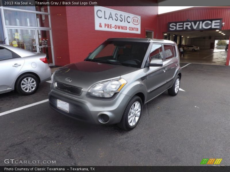 Titanium Gray / Black Soul Logo Cloth 2013 Kia Soul +