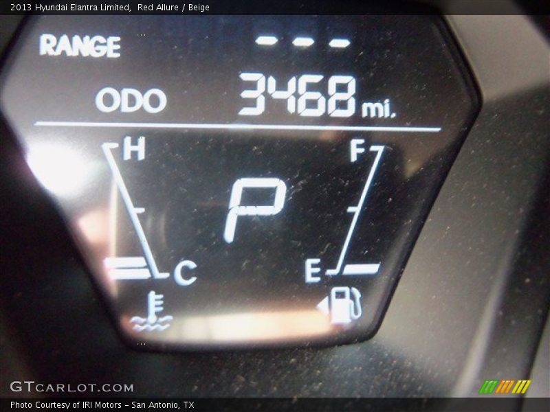 Red Allure / Beige 2013 Hyundai Elantra Limited