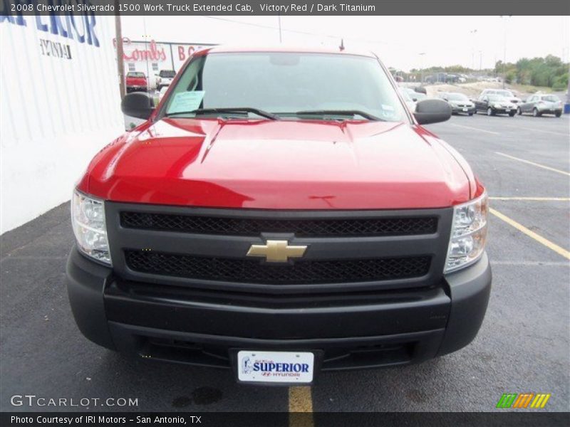 Victory Red / Dark Titanium 2008 Chevrolet Silverado 1500 Work Truck Extended Cab