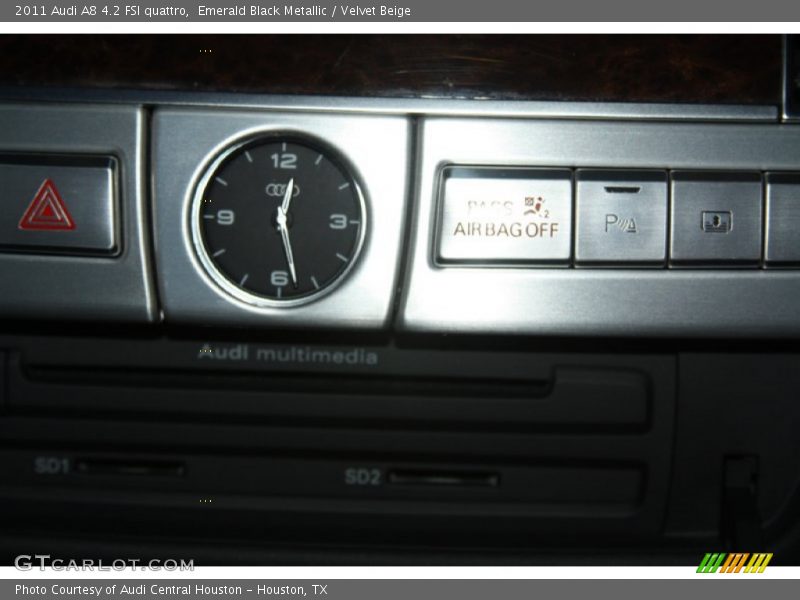 Emerald Black Metallic / Velvet Beige 2011 Audi A8 4.2 FSI quattro