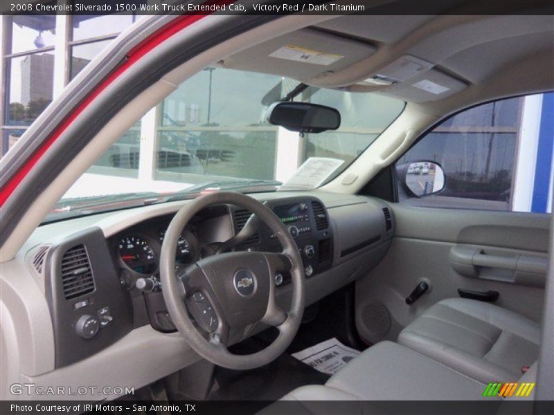 Victory Red / Dark Titanium 2008 Chevrolet Silverado 1500 Work Truck Extended Cab
