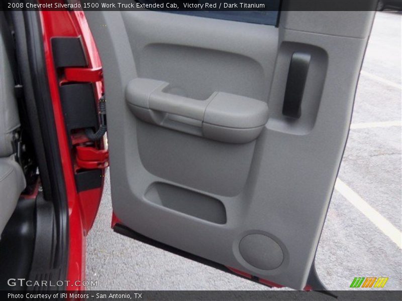Victory Red / Dark Titanium 2008 Chevrolet Silverado 1500 Work Truck Extended Cab