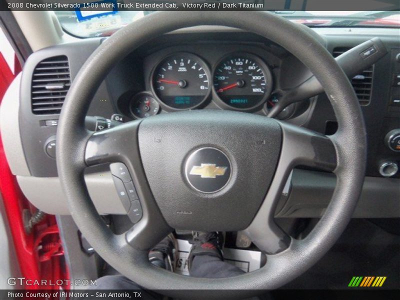 Victory Red / Dark Titanium 2008 Chevrolet Silverado 1500 Work Truck Extended Cab
