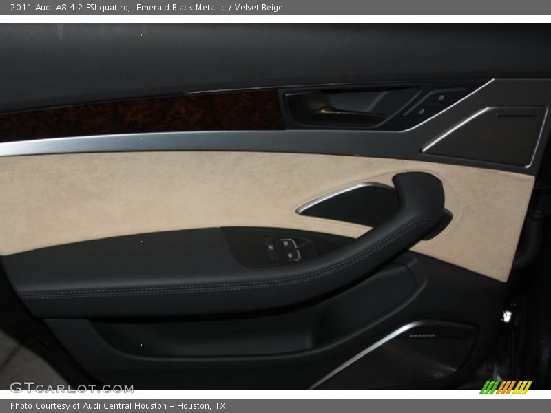 Emerald Black Metallic / Velvet Beige 2011 Audi A8 4.2 FSI quattro