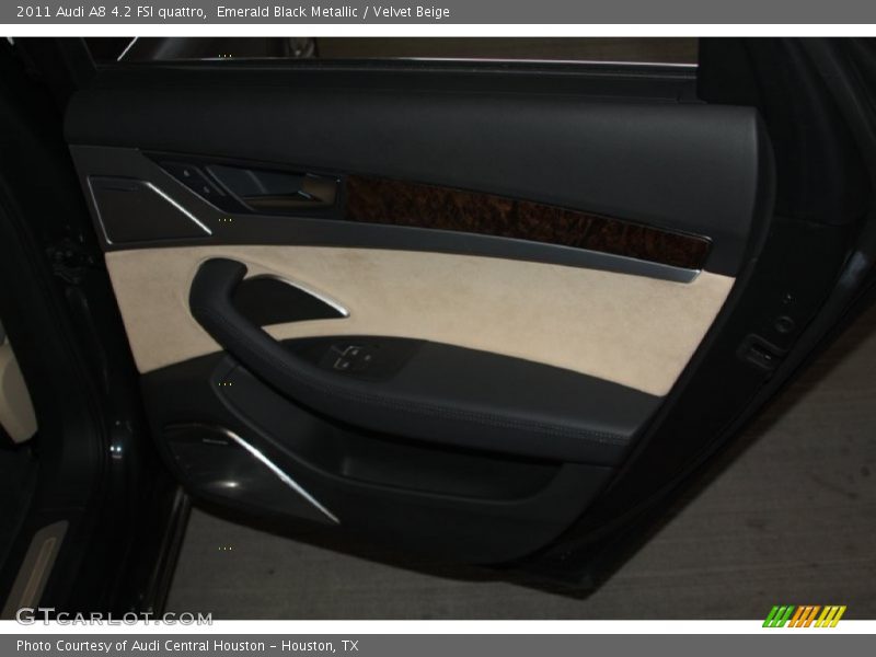 Emerald Black Metallic / Velvet Beige 2011 Audi A8 4.2 FSI quattro