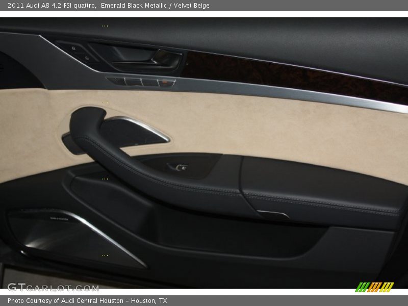 Emerald Black Metallic / Velvet Beige 2011 Audi A8 4.2 FSI quattro
