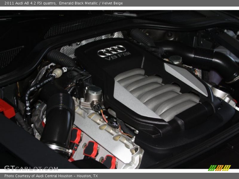 Emerald Black Metallic / Velvet Beige 2011 Audi A8 4.2 FSI quattro