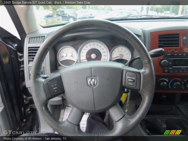 Black / Medium Slate Gray 2005 Dodge Dakota SLT Quad Cab
