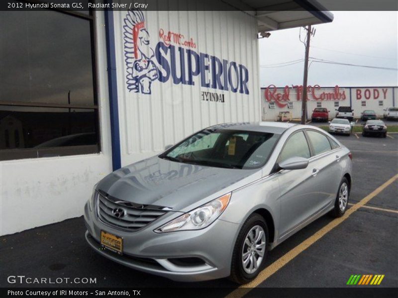 Radiant Silver / Gray 2012 Hyundai Sonata GLS
