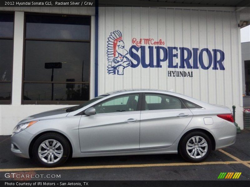 Radiant Silver / Gray 2012 Hyundai Sonata GLS