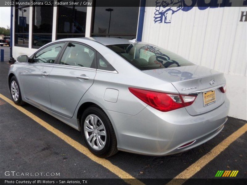 Radiant Silver / Gray 2012 Hyundai Sonata GLS