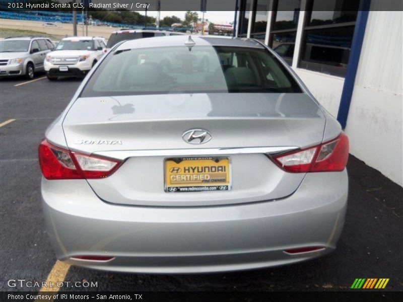 Radiant Silver / Gray 2012 Hyundai Sonata GLS