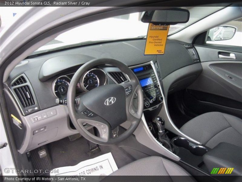 Radiant Silver / Gray 2012 Hyundai Sonata GLS