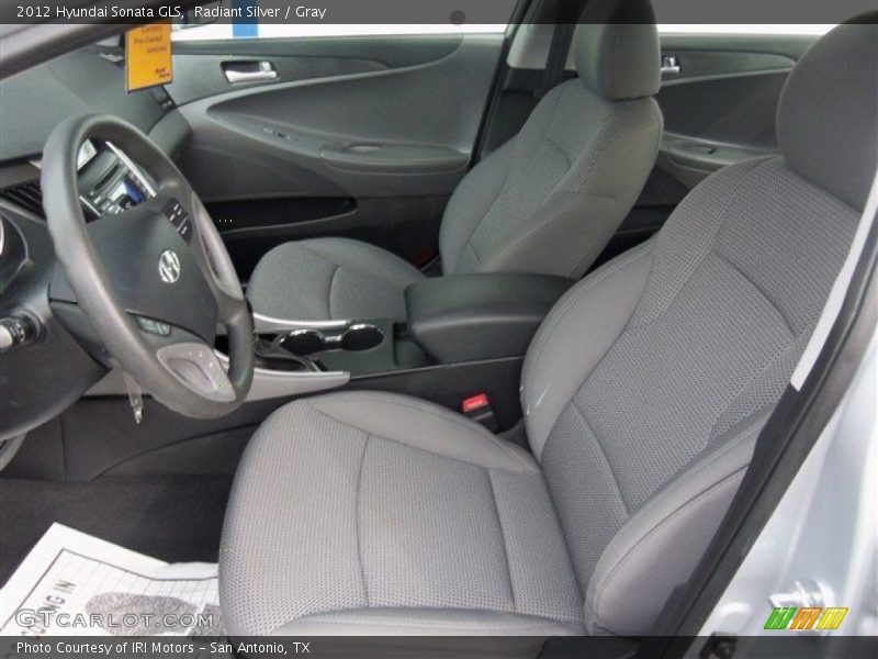 Radiant Silver / Gray 2012 Hyundai Sonata GLS