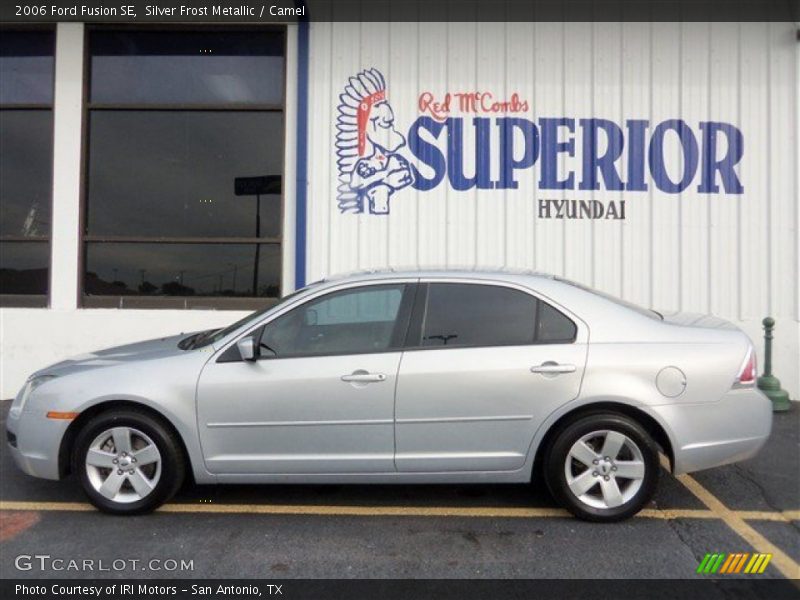Silver Frost Metallic / Camel 2006 Ford Fusion SE