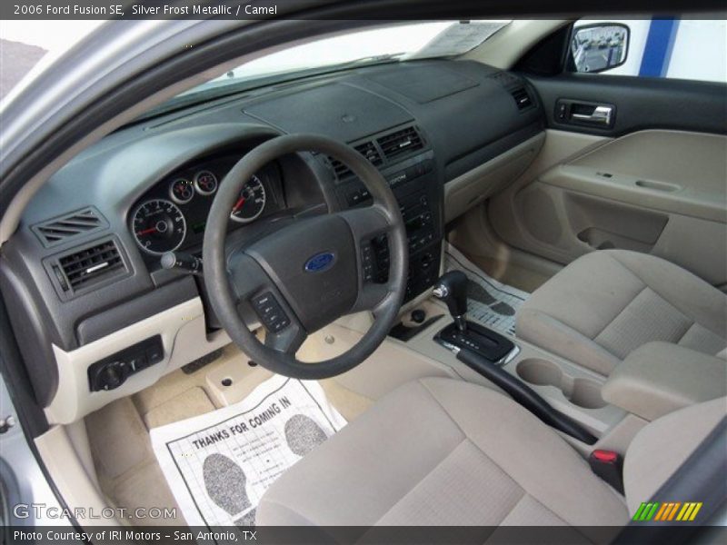 Silver Frost Metallic / Camel 2006 Ford Fusion SE