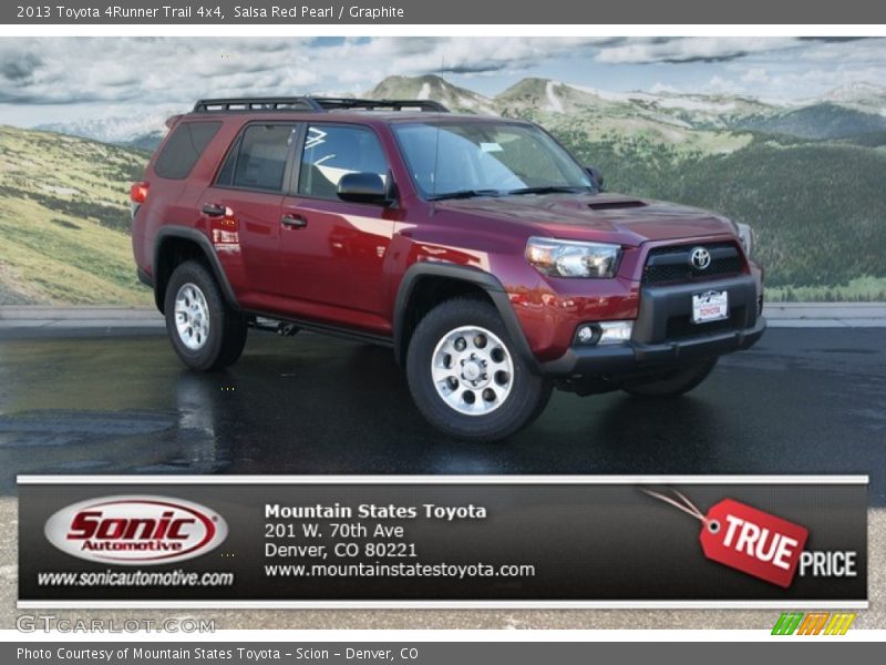 Salsa Red Pearl / Graphite 2013 Toyota 4Runner Trail 4x4