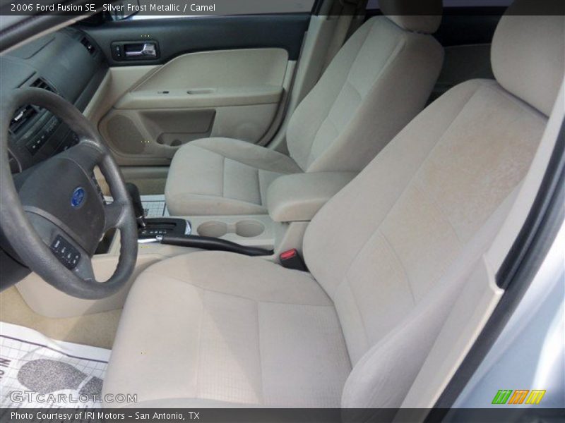 Silver Frost Metallic / Camel 2006 Ford Fusion SE