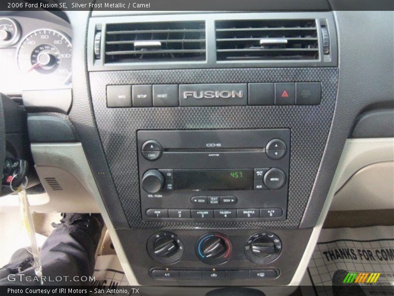 Silver Frost Metallic / Camel 2006 Ford Fusion SE