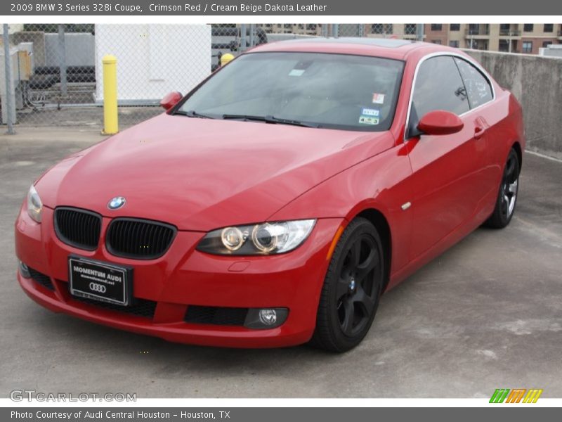 Crimson Red / Cream Beige Dakota Leather 2009 BMW 3 Series 328i Coupe