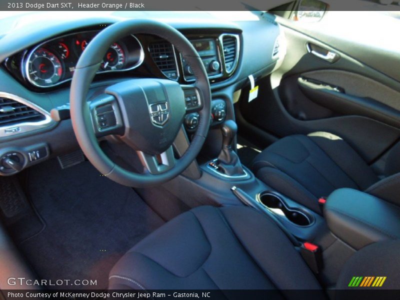 Black Interior - 2013 Dart SXT 