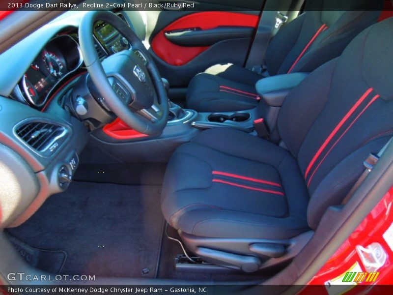  2013 Dart Rallye Black/Ruby Red Interior