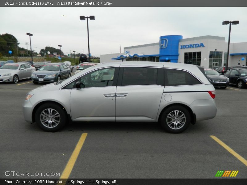 Alabaster Silver Metallic / Gray 2013 Honda Odyssey EX-L