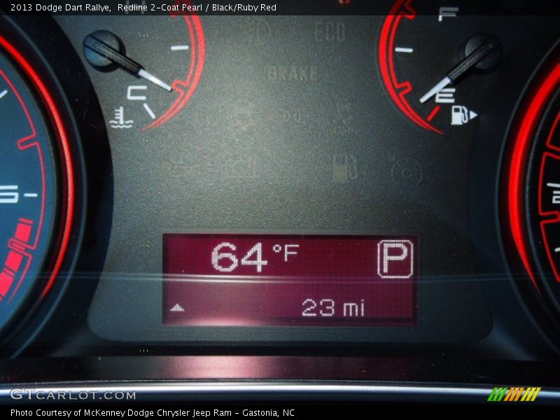 Redline 2-Coat Pearl / Black/Ruby Red 2013 Dodge Dart Rallye