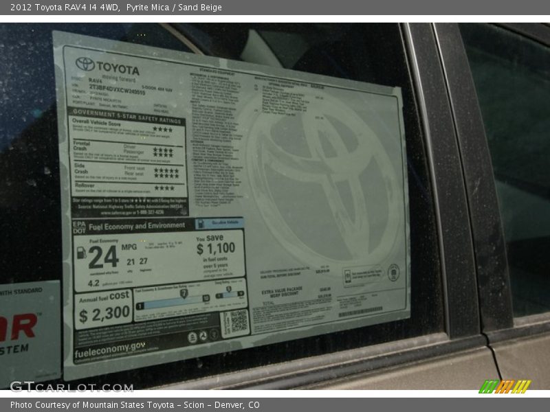 Pyrite Mica / Sand Beige 2012 Toyota RAV4 I4 4WD