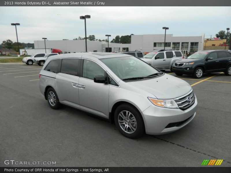 Alabaster Silver Metallic / Gray 2013 Honda Odyssey EX-L