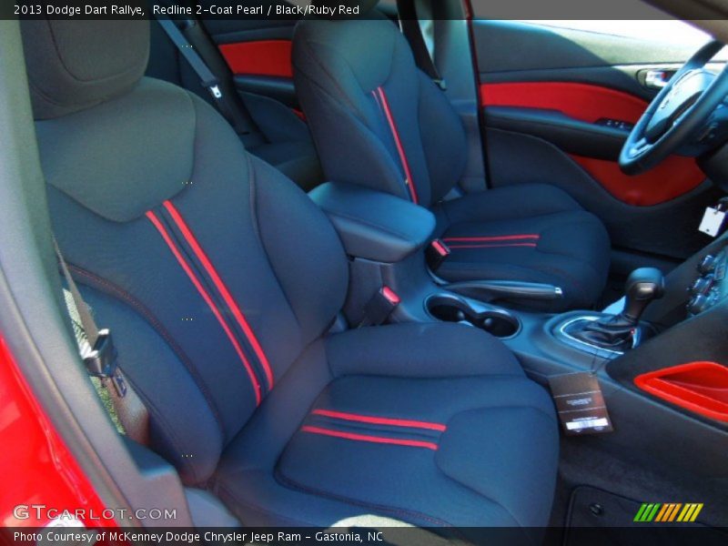  2013 Dart Rallye Black/Ruby Red Interior
