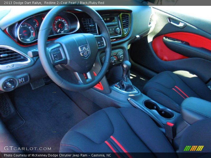 Black/Ruby Red Interior - 2013 Dart Rallye 
