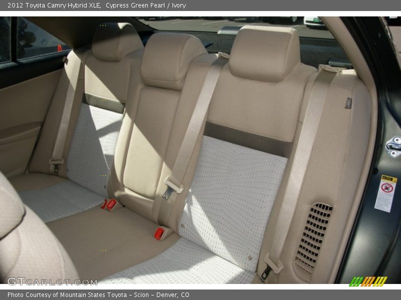 Cypress Green Pearl / Ivory 2012 Toyota Camry Hybrid XLE