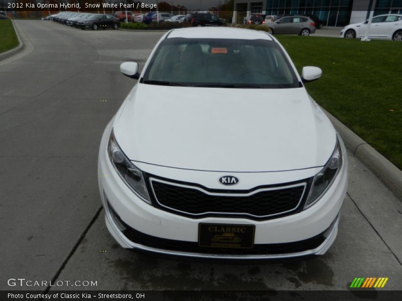 Snow White Pearl / Beige 2012 Kia Optima Hybrid