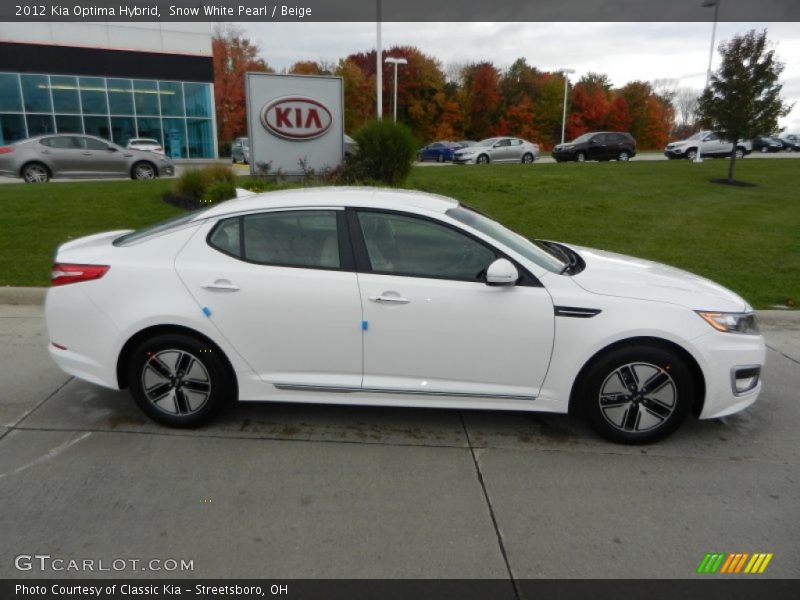  2012 Optima Hybrid Snow White Pearl