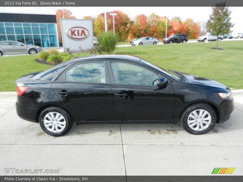 Ebony Black / Stone 2013 Kia Forte EX