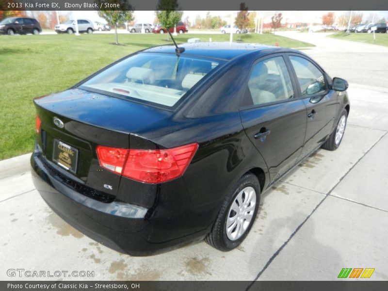Ebony Black / Stone 2013 Kia Forte EX