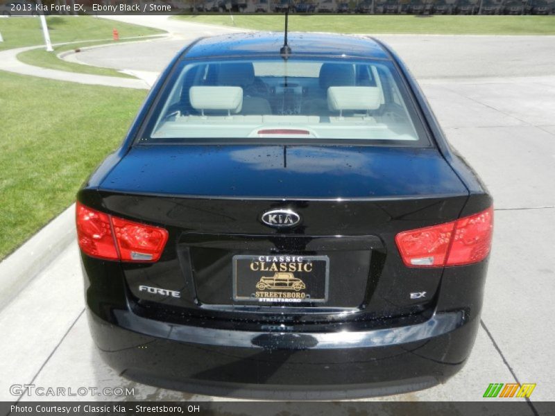 Ebony Black / Stone 2013 Kia Forte EX
