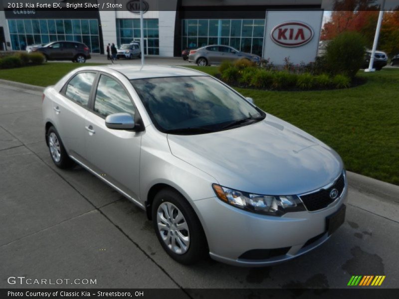 Bright Silver / Stone 2013 Kia Forte EX