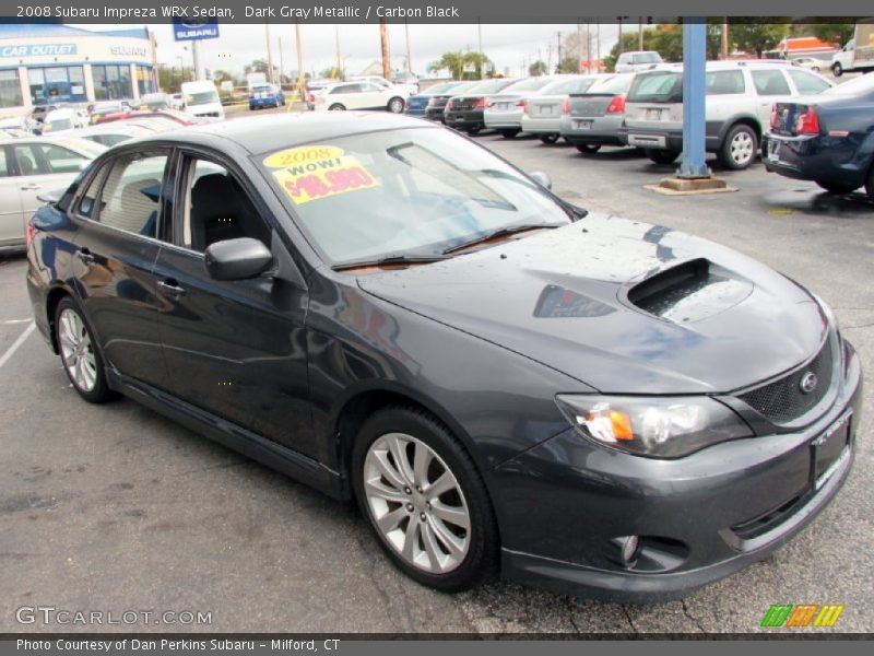 Dark Gray Metallic / Carbon Black 2008 Subaru Impreza WRX Sedan