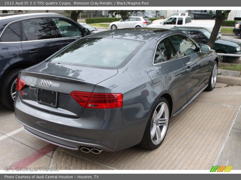 Monsoon Gray Metallic / Black/Magma Red 2013 Audi S5 3.0 TFSI quattro Coupe