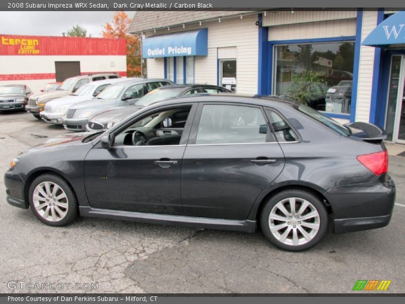 Dark Gray Metallic / Carbon Black 2008 Subaru Impreza WRX Sedan