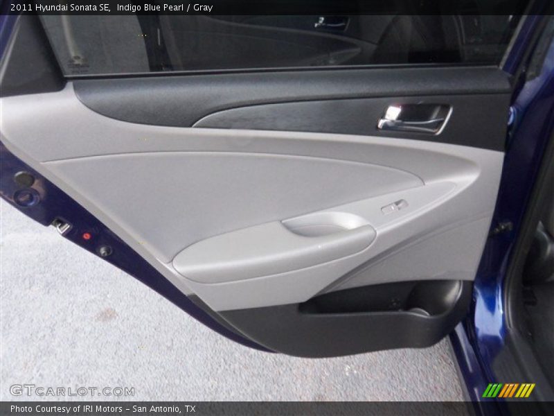 Indigo Blue Pearl / Gray 2011 Hyundai Sonata SE