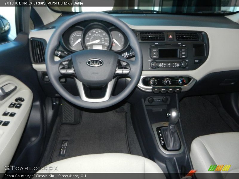 Dashboard of 2013 Rio LX Sedan