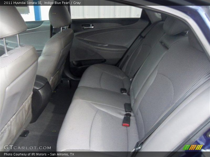Indigo Blue Pearl / Gray 2011 Hyundai Sonata SE
