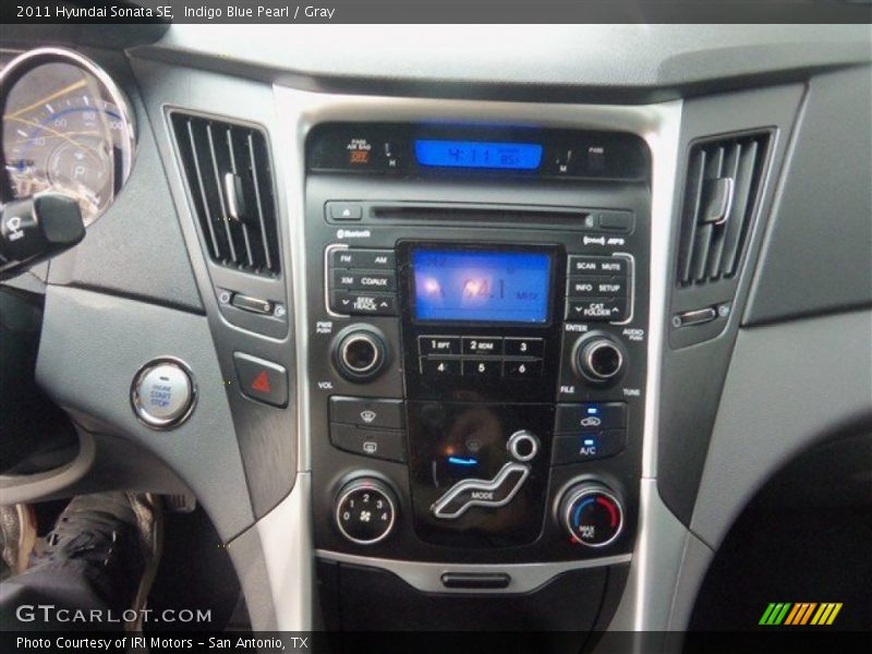 Indigo Blue Pearl / Gray 2011 Hyundai Sonata SE