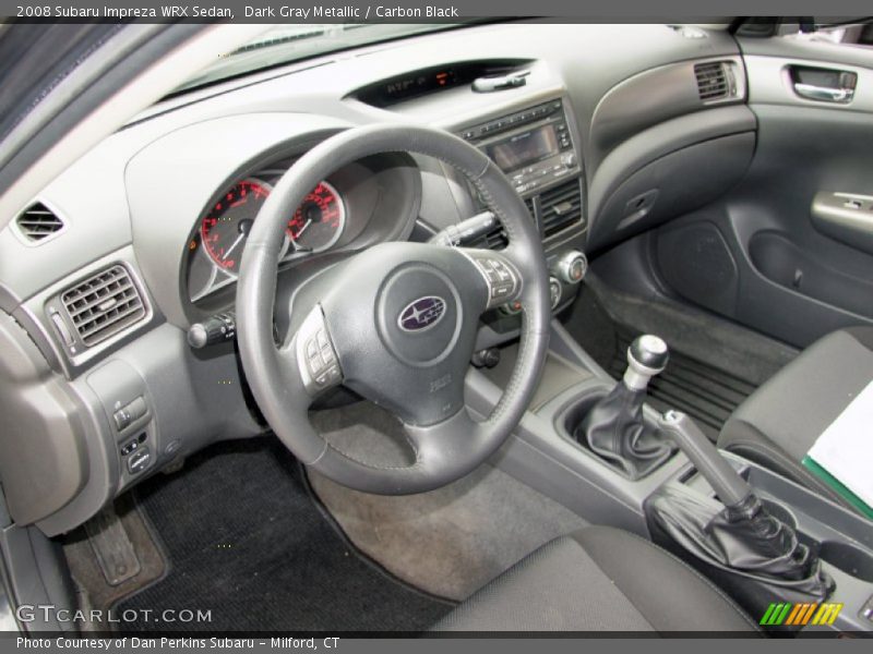 Dark Gray Metallic / Carbon Black 2008 Subaru Impreza WRX Sedan